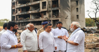 अहमदाबाद विमान हादसा स्थल पर पीएम मोदी