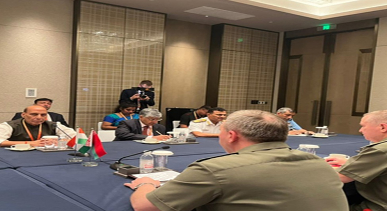 एससीओ रक्षा मंत्रियों की बैठक में राजनाथ सिंह का संबोधन