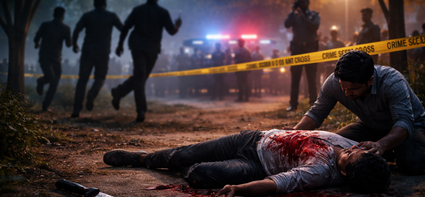 फरीदाबाद हत्या मामला, पार्क में चाकू से हमला, पुलिस जांच जारी