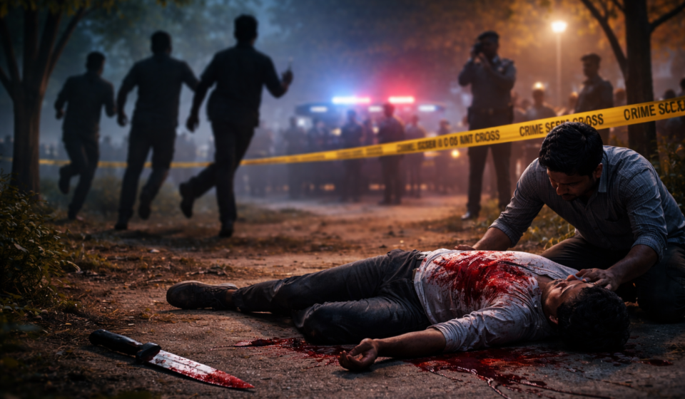 फरीदाबाद हत्या मामला, पार्क में चाकू से हमला, पुलिस जांच जारी