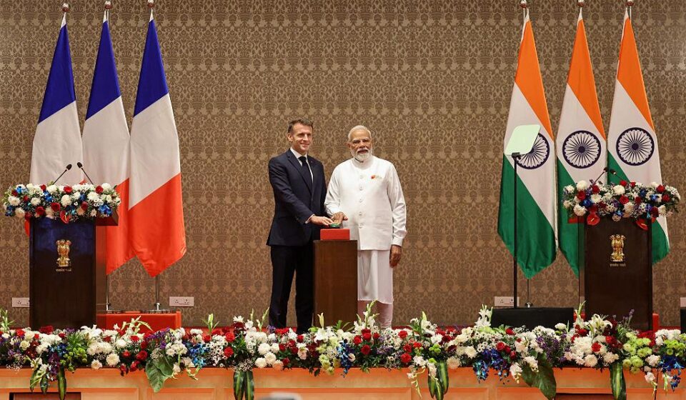 भारत-फ्रांस नवाचार मंच 2026 में पीएम मोदी और राष्ट्रपति मैक्रों
