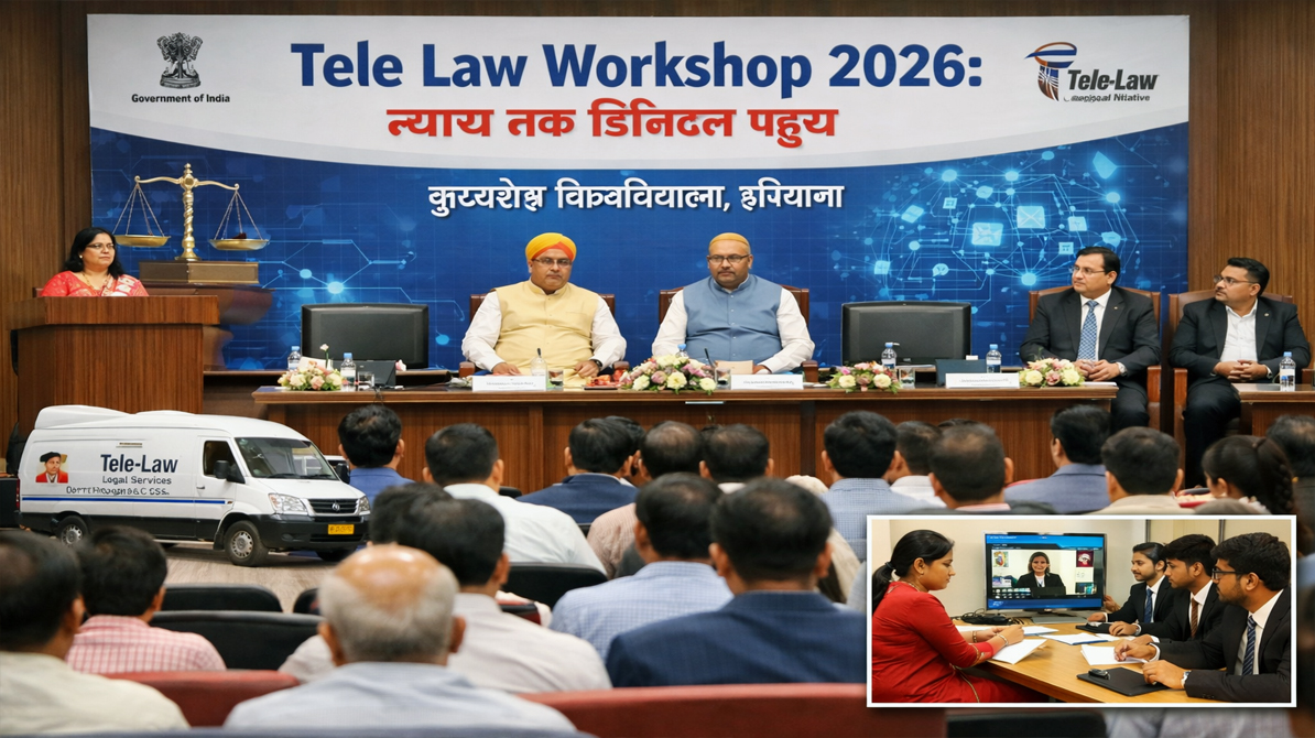 Tele Law Workshop 2026 boosts digital legal access, helping citizens get easy and affordable legal services across India.