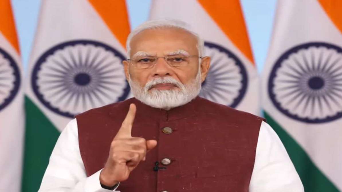 पीएम मोदी का राष्ट्रीय संबोधन, जिसमें वे देश और संसद से जुड़े महत्वपूर्ण मुद्दों पर बोल रहे हैं।