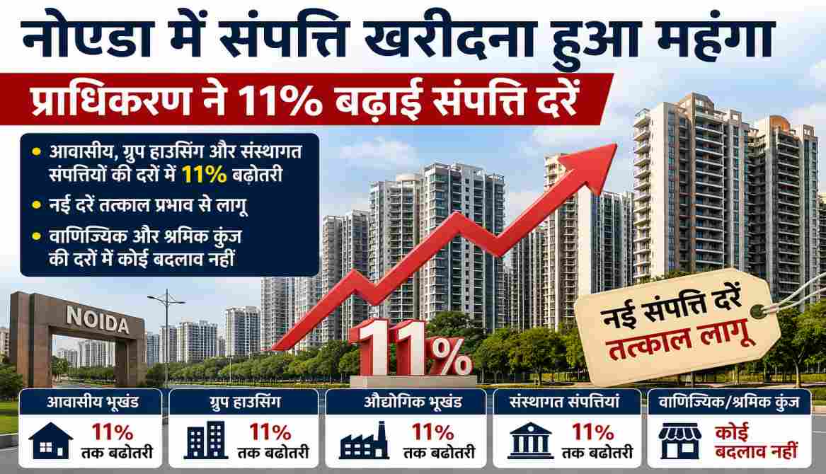 नोएडा संपत्ति दरें बढ़ने के बाद रियल एस्टेट बाजार
