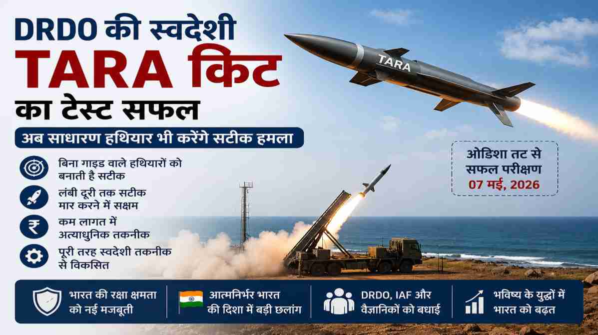 DRDO की TARA किट से बढ़ी भारत की ताकत | साधारण हथियार भी बनेंगे स्मार्ट