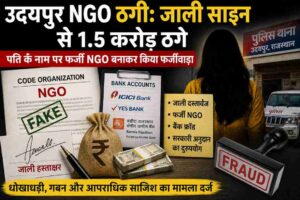 उदयपुर NGO ठगी | जाली साइन से करोड़ों की धोखाधड़ी का खुलासा